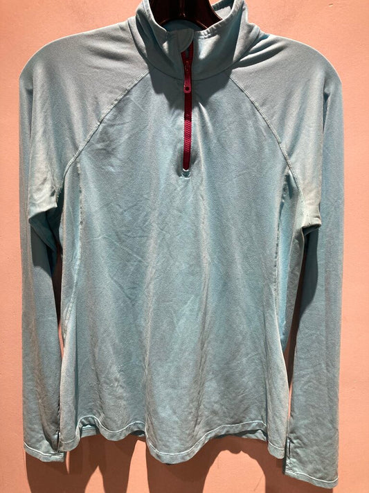 Mountain Hardwear 1/4 Zip LS Baselayer, Light Blue, Women's M