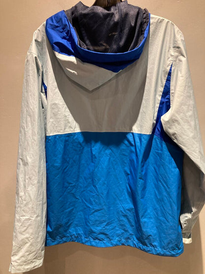 (Wrist Stains)Columbia Rain Jacket, Blue/Blue, Men's L