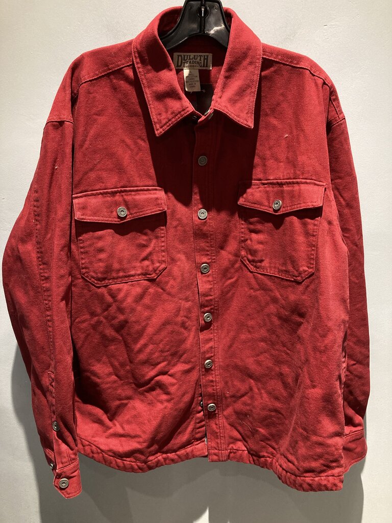 Duluth Trading Shacket, Red, Men's L