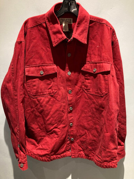 Duluth Trading Shacket, Red, Men's L